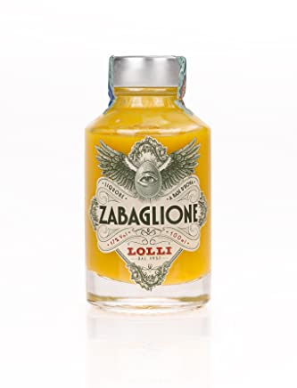 LOLLI Liquore allo zabaglione, Liquore artigianale zabaione, bottiglia limited edition, 100 ml. 17% vol.
