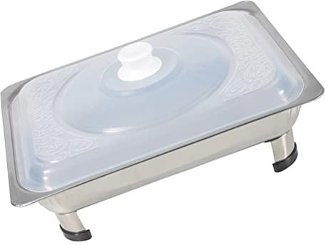 Kichvoe 1set Stainless Steel Buffet Tray Food Storage Holder for Catering Convenient Buffet Dishes for Parties Gatherings Random Styles Included