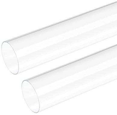 DMiotech 2Stk. 41x45mm 8 Klar Acryl Rohr Starre Kunststoffrohre für Aquarium Rohrleitung