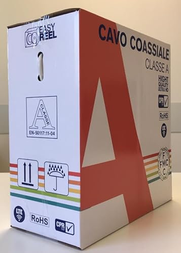 Cavo coassiale in classe A Micro Tek 6,60mm pvc giallo CPR Eca 100 metri - 399AL0Y100-1