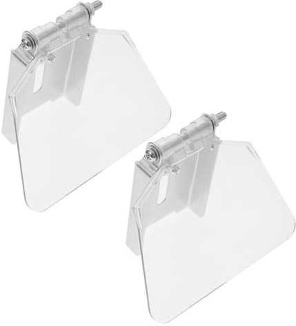2 PCS Bench Grinder Eyeshield, 97 x 68mm Angle Grinder Eye Guard Shield Transparent Grinder Panel Attachment for Bench Type 125 Grinders