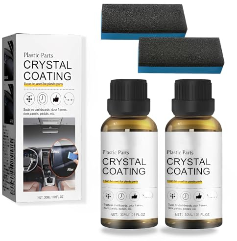 2 Stück Kunststoffteile Kristalline Beschichtung,Crystal Coating Kunststoff