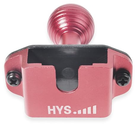 HYS Handfunkgerät Halterung, Lautsprechermikrofon Halterung, CB Mikrofon Halterung Compatible for PIN Echo Mikrofon 4 Pin/6 Pin/Dynamic CB Mikrofon, 25 mm/0.98inch- Ersatzzubehör (Rot)