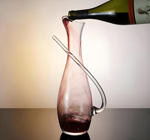 Carafe Whisky Cadeau Homme Original Cadeau Personnalisé Homme Cadeau de Mariage Carafe Vin en Verre Distributeur Alcool Cadeau pour Papa Carafe à Décanter Vin Bouteille de Vin Carafe Filtrante Verre