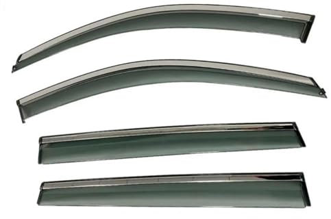 DZSCHUNLUSM Auto Windabweiser Für Ford Für Fiesta MK6 Schrägheck 5-türig Für ST 2009–2017 Automatische Seitenfenster-Windabweiser Visiere Fensterblende Auto