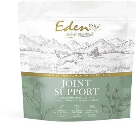 Eden Joint Support, Suitable for puppies, adult and senior dogs, for general maintance or full support. Contains Glucosamine & Collagen, helps reduce inflammation. (2kg, Joint Support)