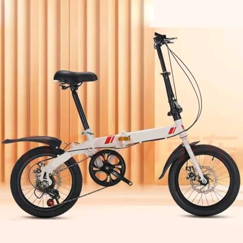 Klapprad Mini Speed Scheibenbremse 14 Zoll 16 Zoll Fahrrad Männliche und Weibliche Studenten Tragbares Ultraleichtes Fahrrad E16 inches