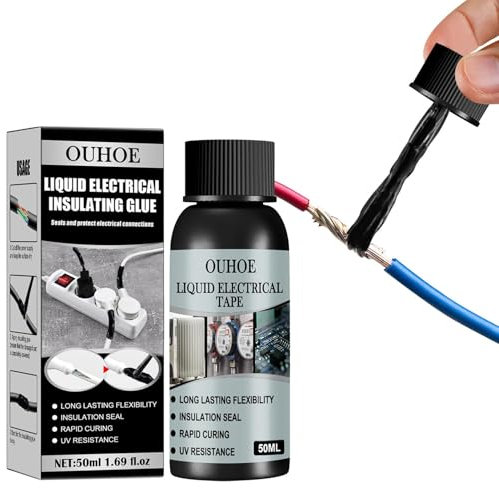 Isolierender Elektrokleber, 50 Ml Wasserdichtes, Flüssiges Isolierband, Flüssige Isolierende Gummibeschichtung, Versiegelt Und Schützt Elektrische Verbindungen