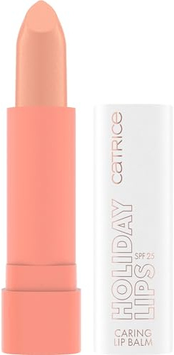 Catrice Holiday Lips Caring Lip Balm, Nr. 040, Pink, pflegend, schützend, transluzent, vegan, UVA- und UVB-Filter + SPF 25, ohne Konservierungsstoffe, ohne Parabene, 1er Pack (3.5g)