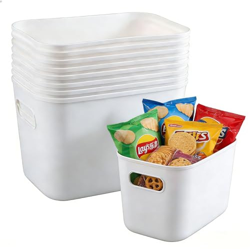wocpvm 10 Stück Aufbewahrungsbox Kunststoff Küchenschrank Organizer Box