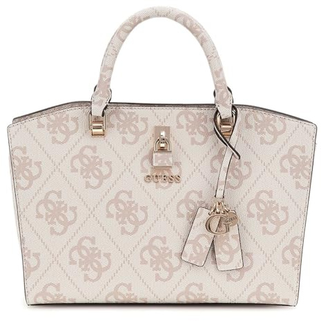 GUESS Queensland Luxury Satchel Dove Logo
