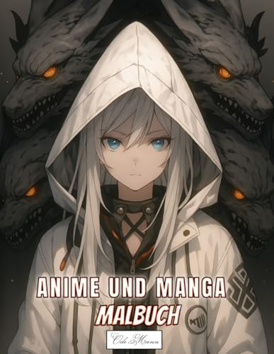Anime und Manga Malbuch Für Jugendliche und Erwachsene: Detailreiche Darstellungen von Figuren in fantastischen und mystischen Szenerien