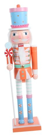 UTHCLO Schiaccianoci Natale Pupazzo Soldato Decorazione da Tavolo Ornamento Festivo Figure di Schiaccianoci per Ragazza