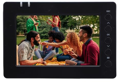 Annadue Scatola di Acquisizione Video 4K, Videoregistratore con Ingresso HDMI con Schermo da 5 Pollici, Scheda di Memoria da HDMI a Scheda di Memoria e Registratore su unità Flash U,