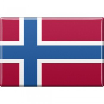Kühlschrankmagnet - Länderflagge Norwegen - Gr.ca. 8x5,5 cm - 38098 - Magnet