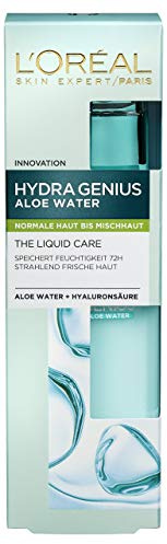 L'Oréal Paris Hydra Genius Aloe Aqua Feuchtigkeitsfluid Mischhaut, 2er Pack (2 x 70 ml)