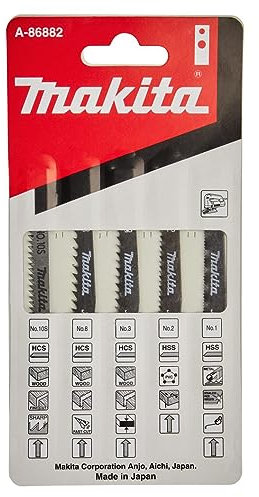 Makita A-86882 - Assortimento di lame per seghetto alternativo, multicolore