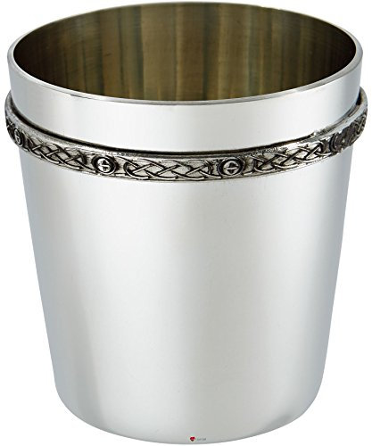 I LUV LTD Scottish Celtic Whisky Glass Tumbler in Pewter Possibilité de Gravure