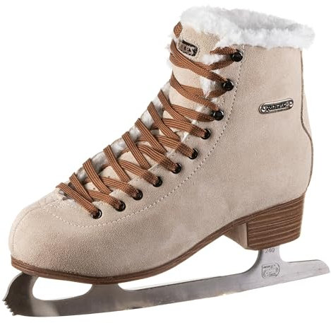Roces Damen Suede ECO-FUR Freizeit-Schlittschuh, suedebrown, 42