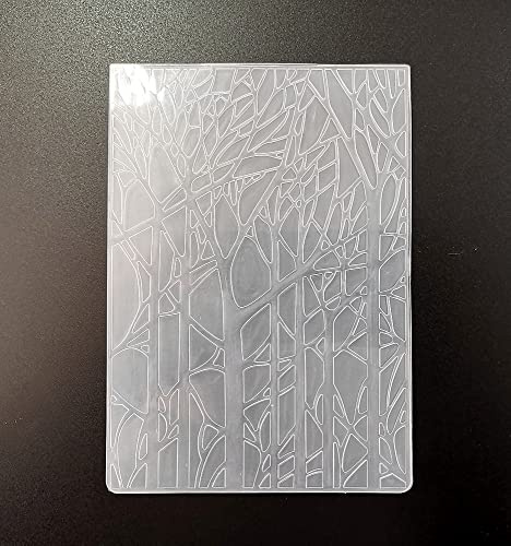 WooYangFun Frohe Weihnachten Wald Baum Prägeschablone für Kartenherstellung Blumen DIY Kunststoff Scrapbooking Fotoalbum Karte Papier DIY Handwerk Dekoration Vorlage Form