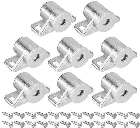 QUARKZMAN 8 Set Armadio Porta Gancio Lega Zinco Magnete Armadio Chiusura Chiavistello Hardware per Cucina Armadio Mobili Guardaroba Porte, Argento