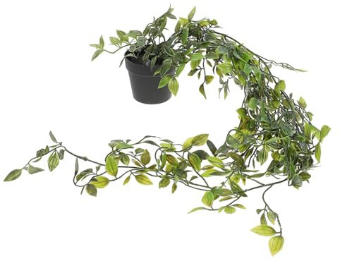 AOKWAWALIY 1pc Hanging Potted Plant Greenery Plants Outdoor False Vine Decorative Pendant Outdoor Plant Astetic Room Decor Out Door Decor Fake Plastic Delicate Hanging Pot Rack