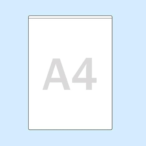 SPRINTIS Selbstklebende Rechtecktaschen A4, 220 x 305 mm, 100 Stück,Schmalseite offen, Dokumententasche aus Kunststoff für Büro undLogistik