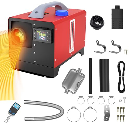 FIVMEN Standheizung Diesel 8KW 12V Dieselheizung mit Fernbedienung und LCD-Display Diesel Lufterhitzer Air Diesel Heizung Schnelles Aufheizen für LKW Wohnmobil RV Boote Auto, Typ E