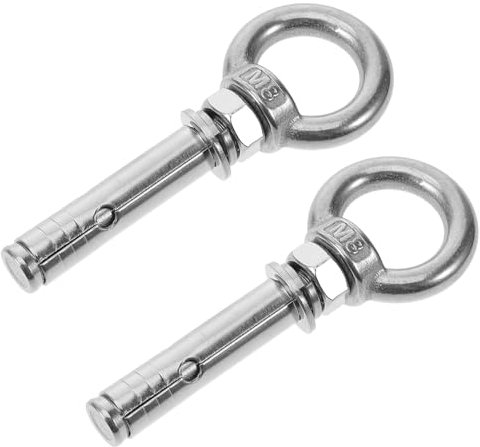 jojofuny 2pezzi Bulloni Golfari Acciaio Inossidabile Fissaggio Resistente Per Hammock e Yoga Facile Installazione e Uso Per Interni Ed Esterni