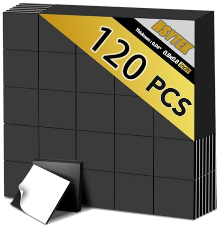 Lot de 120 plaquettes magnétiques autocollantes à l'arrière, 10 x 2 mm, bandes magnétiques à coller, aimants adhésifs pour réfrigérateur, école, famille, bureau, tableau blanc