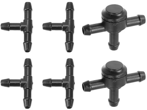 Partuto Kit Ugelli Lavavetro Per Volvo C30 08-13 4 Pz Con Connettore A T | Colore Nero, Materiale Plastica, Per Volvo S40 E V50 2005-2011, OE 9178895, Sostituisce, Con Connettori A T