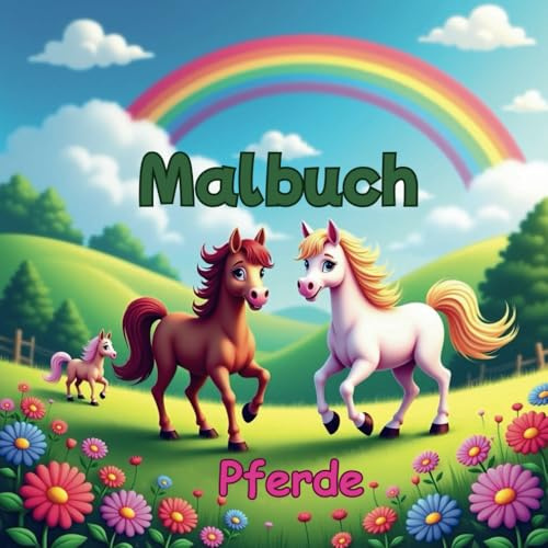 Malbuch Pferde: 30 Ausmalbilder
