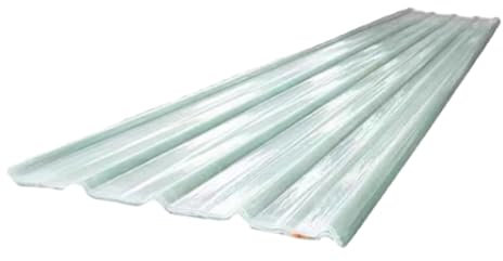 Paneles de Techo de Fibra de Vidrio Corrugada de 1.5mm,Placa de Iluminación Natural con Protección UV Resistentes a Intemperie y con Aislamiento Térmico,Fáciles de Cortar (0.9x0.9m/35x35in,8 pcs)