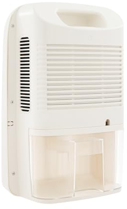 Mqwdxzfes Deshumidificador eléctrico pequeño, 2,5 L, 42 W, con mando a distancia, deshumidificador silencioso, deshumidificador portátil, para dormitorio, baño, 45 dB