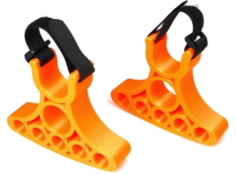 Poggapp Ergonomic Bicycle Repair Stand Handlebar Holder-Adjustable 2pc Design-Stable Grip for Cycling Tools Parked Positioning Orange