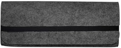 Custodia Per Tastiera Borsa for tastiera portatile da 60/87/104 tasti for in feltro Custodia for trasporto meccanica(Dark Grey,37x17x4cm)
