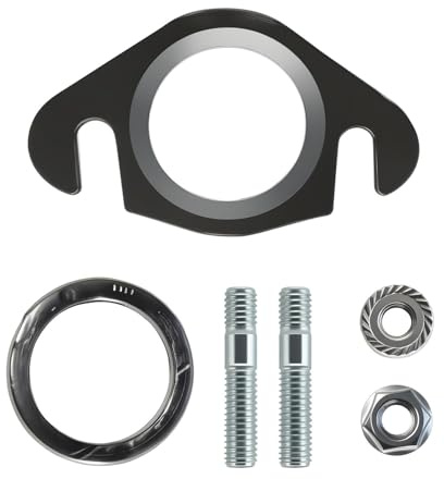 Auspuffdichtung & Stehbolzen Set – Krümmerdichtung für Roller 50ccm 2T, hitzebeständig mit 48 mm Lochabstand und M6 Schrauben – langlebiger Dichtungssatz, perfekte Auspuffdichtung für Motorrad & Scoot