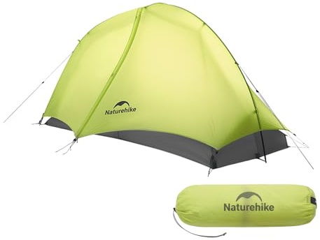 Naturehike Ultraleichte Zelt 780/960g, Wasserdicht Camping Zelt PU1500+ | 3-Saisons Wanderzelt 1/2 Person,für Schnelle Wanderungen, Radtouren und Motorradtouren