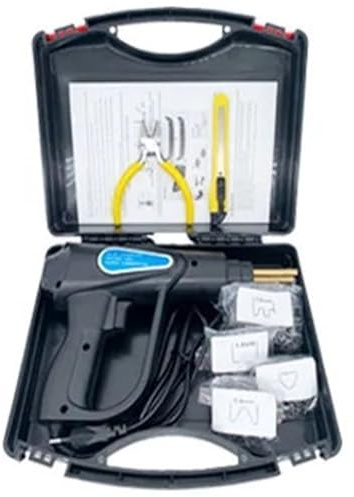 Saldatrice per plastica, saldatore da 70 W, kit di strumenti per la riparazione paraurti auto, saldatrice a punti, pistola per in PVC(1000 Pcs With Box)