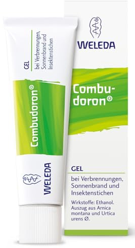 WELEDA Combudoron® Gel mit Arnika - Kühlendes, pflanzliches Brand-Gel bei Verbrennungen 1. & 2. Grades - Sonnenbrand und Insektenstichen/Mückenstichen [Mit Arnika und Brennessel] - 70g