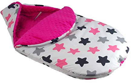 Saco acolchado para carrito de bebé, con calentadores para manos y cojín 2 Talla:Footmuff M size