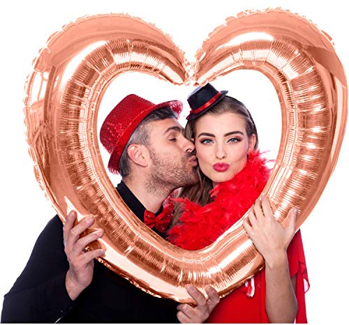 S/Shape Frame Heart Rose Gold 80x70