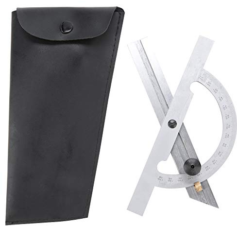 100x150mm in acciaio al carbonio Goniometro regolabile Angolo righello Strumento misura e misurazione