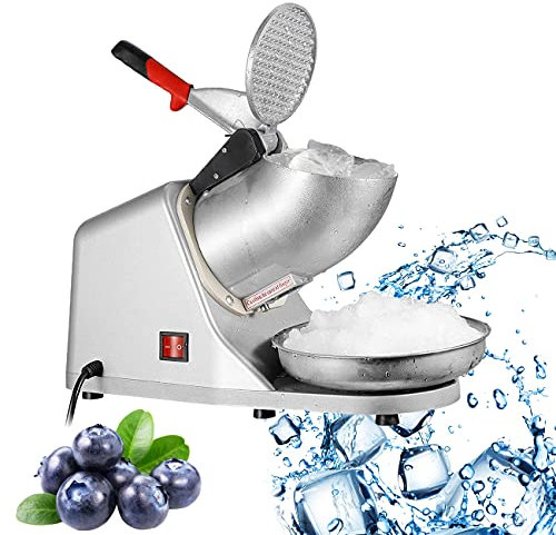 ZhiLianZhao Ice Crushers Machine, Electric Ice Shaver Ice Shaved Machine, with Adjustable Thickness, for School Canteens, Clubs, Restaurants