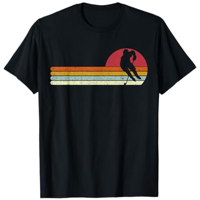 IceHockey Jugador Atardecer Camiseta