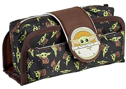 CERDÁ LIFE'S LITTLE MOMENTS Trousse d'écolier The Mandalorian Marron (22 x 12 x 7 cm)