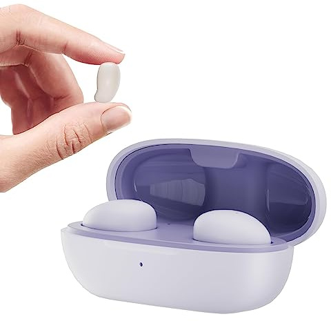 Mini unsichtbare kleinste Kopfhörer Bluetooth Lila in Ear kabellos Kopfhörer zum Schlafen in Ear Sleep Earbuds Kopfhörer für kleine Ohren Schlafkopfhörer Seitenschläfer Noise Cancelling Kopfhörer