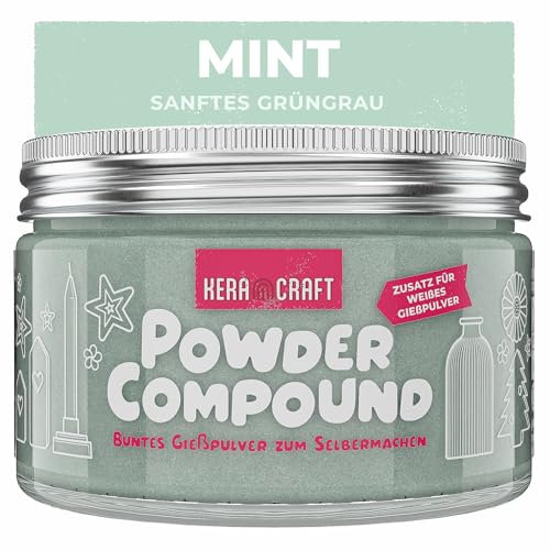 KERACRAFT Powder Compound 150g - Mint - Bis zu 15kg buntes Gießpulver zum Selbermachen