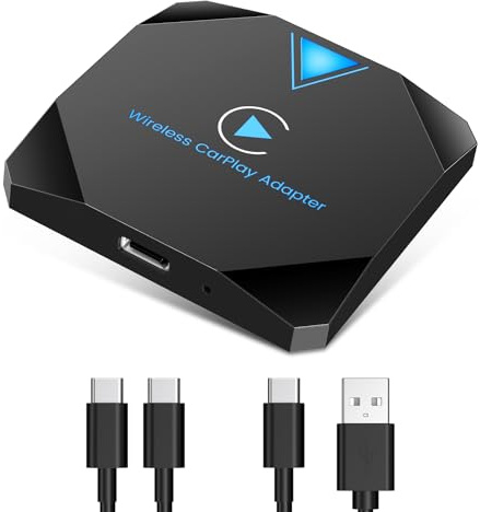 Carplay Wireless Adapter 2024 Upgrade - Konvertiert Werkseitig Verkabeltes CarPlay zu Wireless - Plug & Play Kompatibel Mit Autos Ab 2016 & iPhone iOS 10+