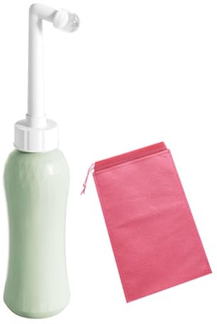 Brigtviee Reise-Bidet, Tragbares Bidet, Po Dusche Wochenbett, Intimdusche, Peri Bottle für Vaginaldusche, Portable Bidet mit 75° Schrägdüse und Aufbewahrungstasche, 500 ml Fassungsvermögen